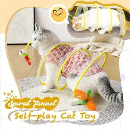 Spiral Tunnel Self-play Cat Toy😸