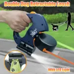 Tangle-Free Dual Dog Leash with LED Light