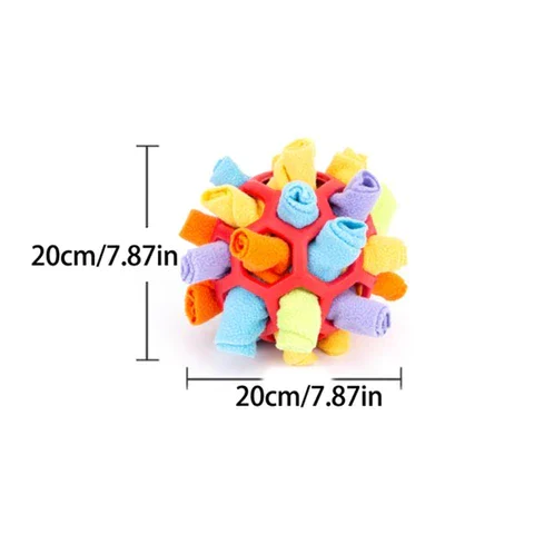 Dog Chew Toy Ball Size Image
