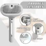 Self-Cleaning Spray Cat Brush for Shedding - Image 4