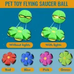 Pet Toy Flying Saucer Ball – Transforming Fetch Toy for Dogs