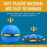 Pet Toy Flying Saucer Ball – Transforming Fetch Toy for Dogs - Image 3