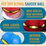 Pet Toy Flying Saucer Ball – Transforming Fetch Toy for Dogs - Image 4