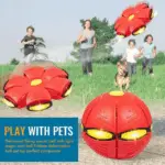 Pet Toy Flying Saucer Ball – Transforming Fetch Toy for Dogs - Image 5